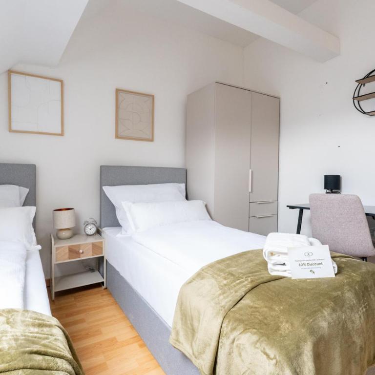 Large Maisonette I 90 m2 I For Groups & Families I 9 Guests I 3 Rooms - Apartment mit 3 Schlafzimmern und Balkon - 19