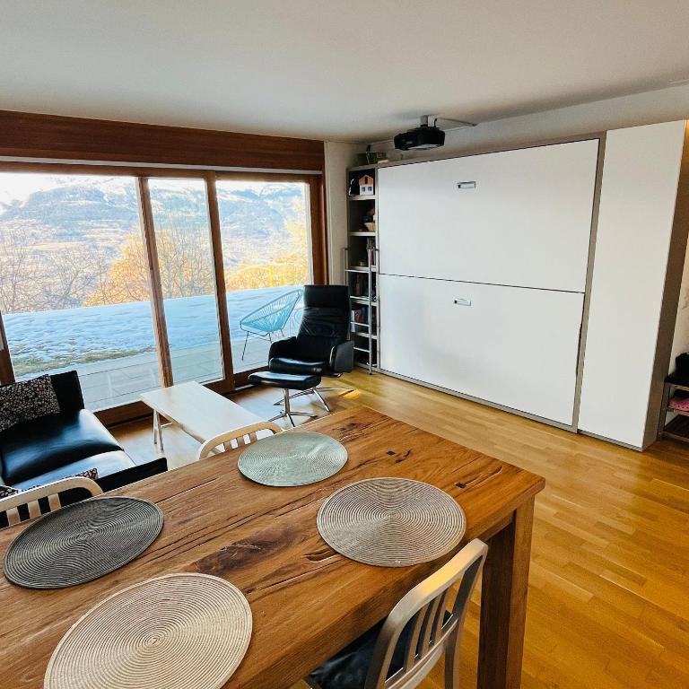 Joli appartement 2 pièces et demi tout confort, Balcon du Ciel NAX Mont-Noble - Apartment mit 2 Schlafzimmern - 9
