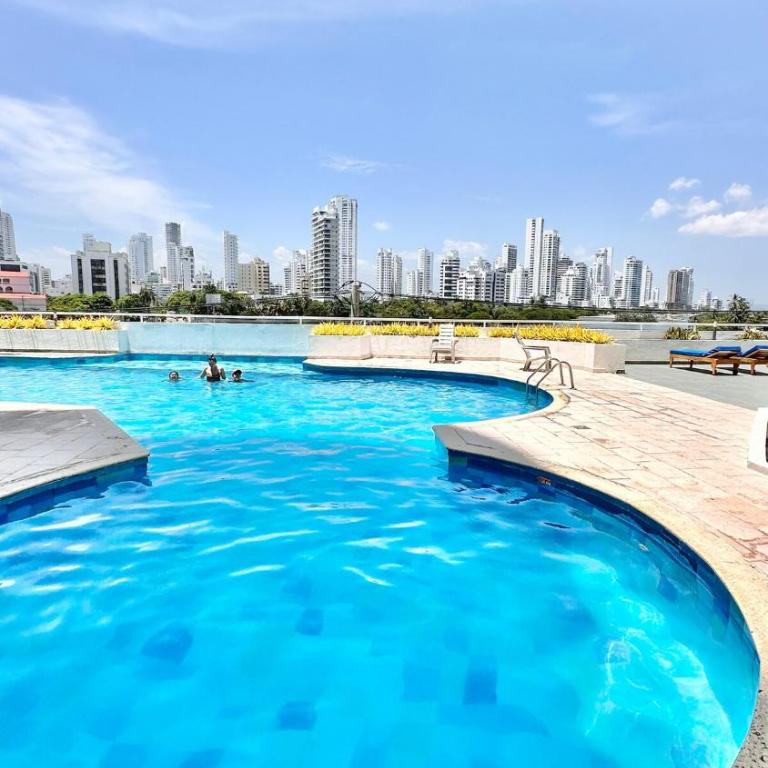 Vive Cartagena frente al mar y el lago - Two-Bedroom Apartment with Balcony and Sea View - 20