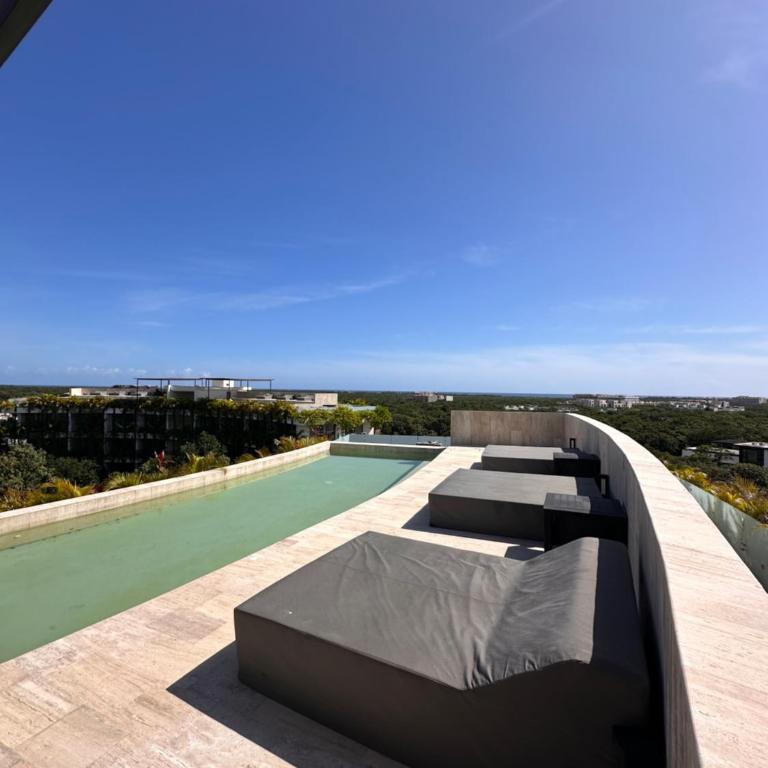 Mistiq, departamento con balcon y albercas con vistas impresionantes - One-Bedroom Apartment - 5