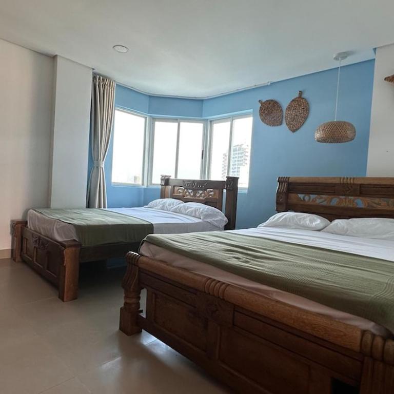 Vive Cartagena magica frente al mar y lago - Two-Bedroom Apartment with Balcony and Sea View - 28