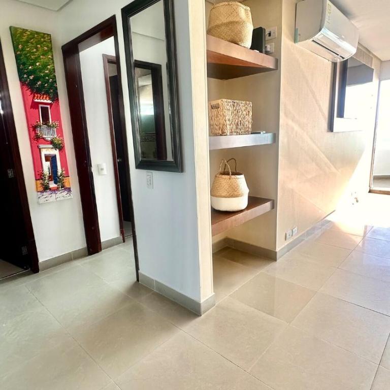Vive Cartagena magica frente al mar y lago - Two-Bedroom Apartment with Balcony and Sea View - 49