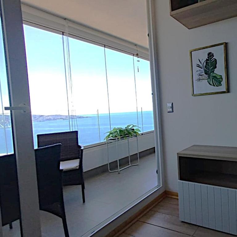 Vista al mar Reñaca Valparaiso y piscina temperada - Two-Bedroom Apartment with Sea View - 11