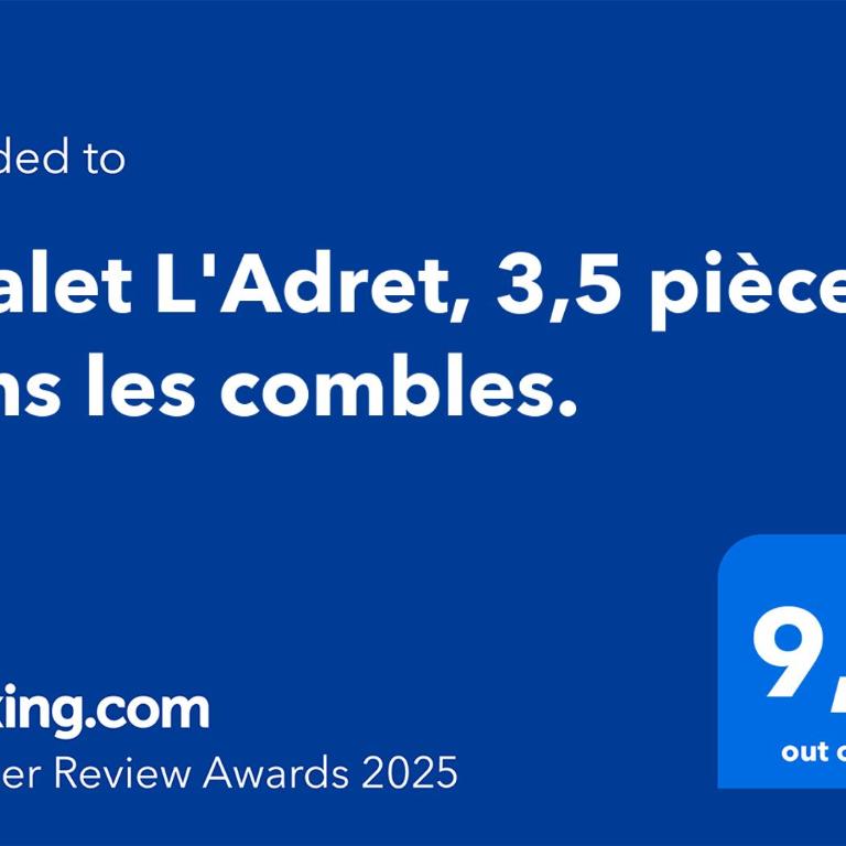 Chalet L'Adret, 3,5 pièces dans les combles. - Apartment mit 1 Schlafzimmer - 3