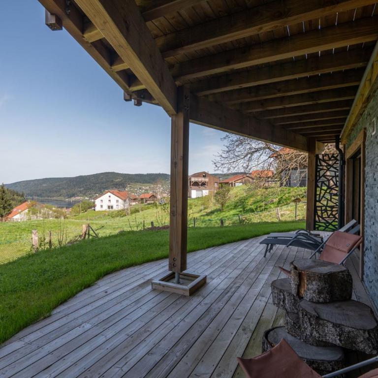 Chalet Bellevue, piscine intérieure, spa, vue lac - Chalet - 23