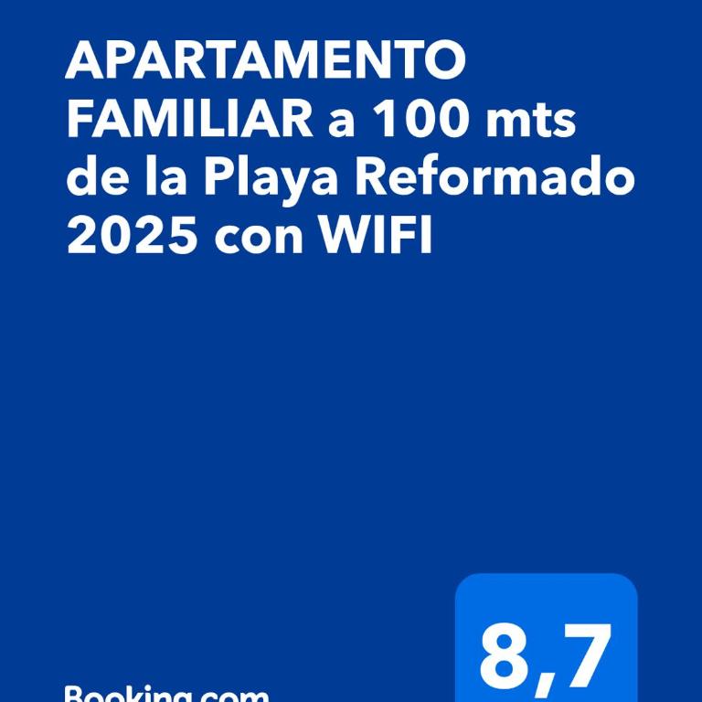 APARTAMENTO FAMILIAR a 100 mts de la Playa Reformado 2025 con WIFI - Two-Bedroom Apartment - 22