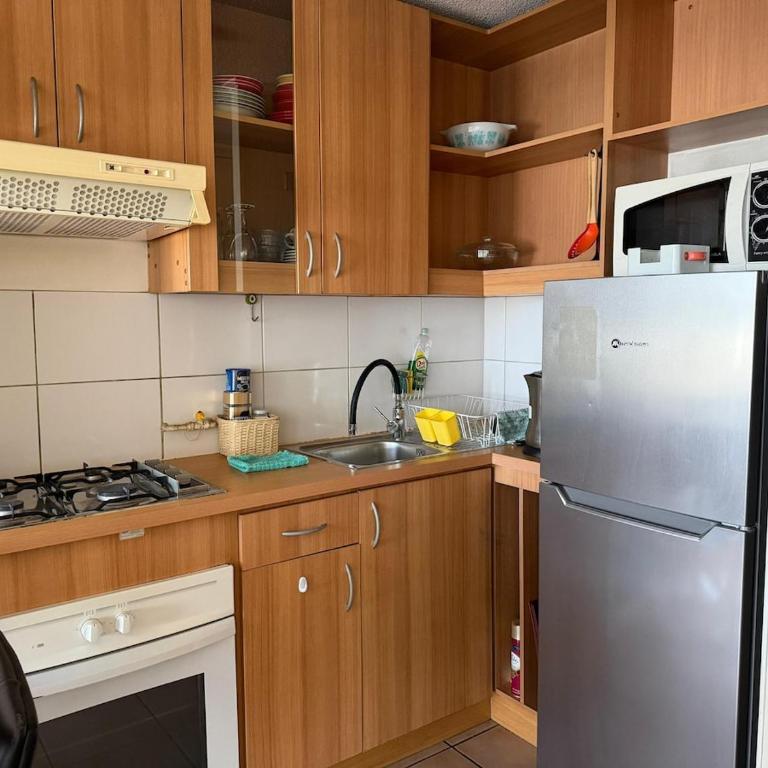 Vista a Cerro San Cristobal - Cama King y AC - Céntrico - One-Bedroom Apartment with City View - 12