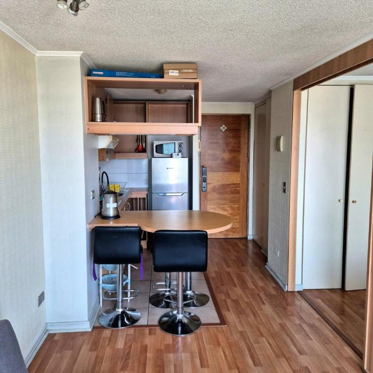 Vista a Cerro San Cristobal - Cama King y AC - Céntrico - One-Bedroom Apartment with City View - 4