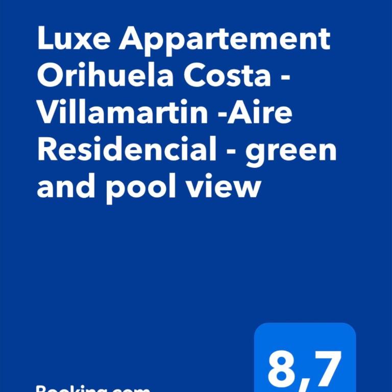 Luxe Appartement Orihuela Costa - Villamartin -Aire Residencial - green and pool view - Apartamento de 2 dormitorios - 23