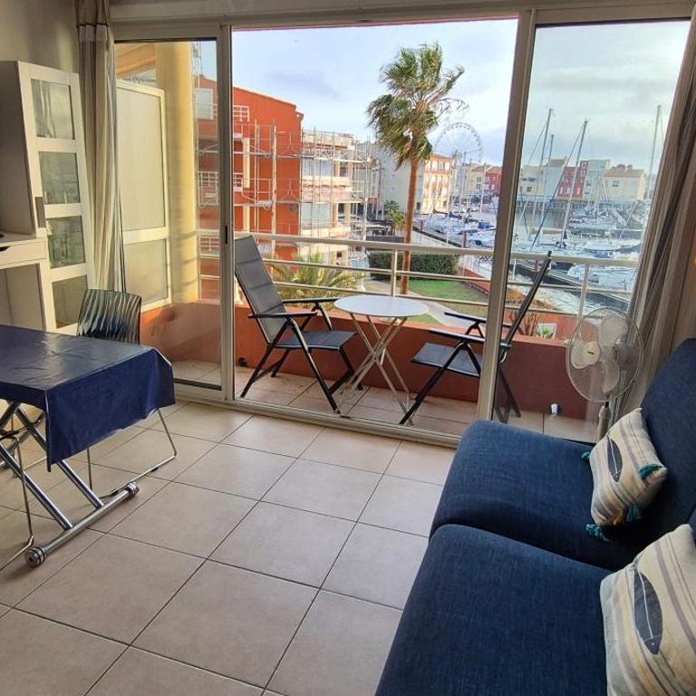 Le Matago A28, Studio vue port, clim, parking, piscine - Studio - Vue sur Mer - 25