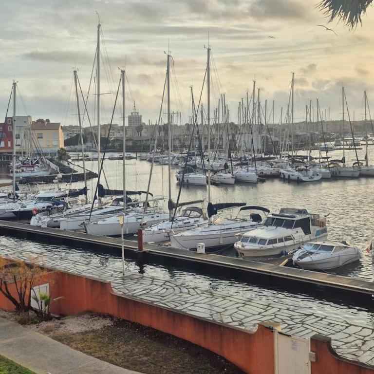 Le Matago A28, Studio vue port, clim, parking, piscine - Studio - Vue sur Mer - 34