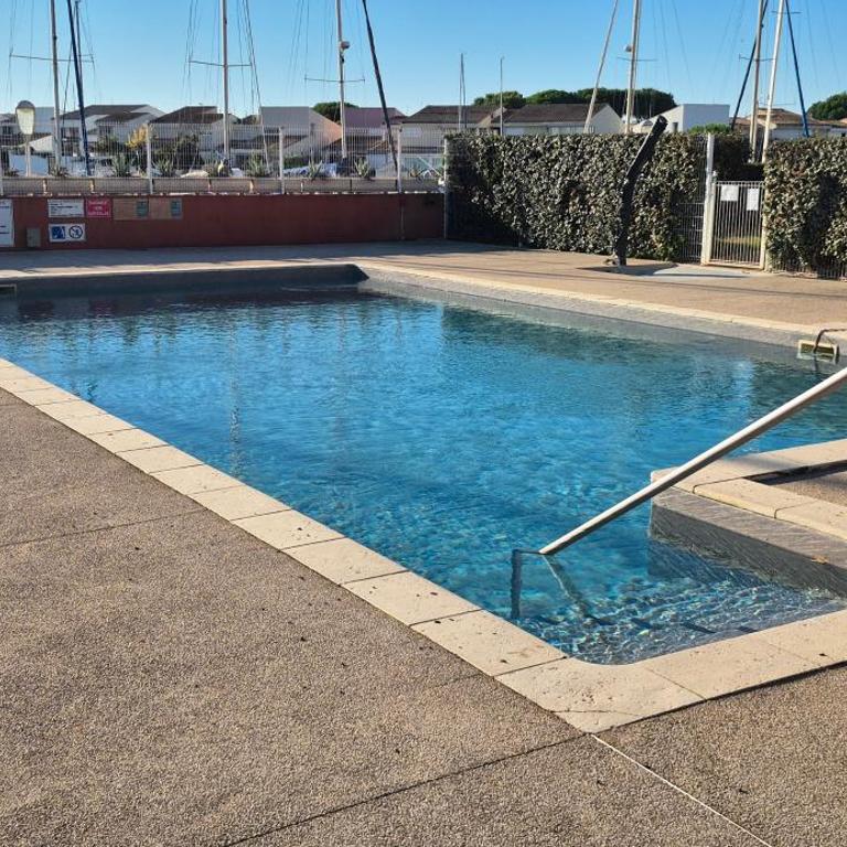 Le Matago A28, Studio vue port, clim, parking, piscine - Studio - Vue sur Mer - 45