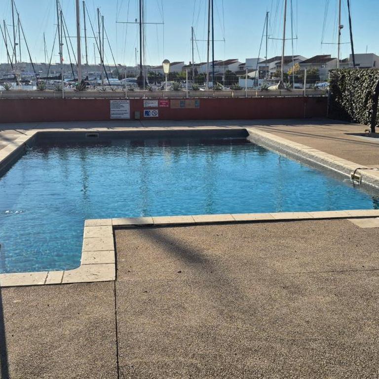 Le Matago A28, Studio vue port, clim, parking, piscine - Studio - Vue sur Mer - 46
