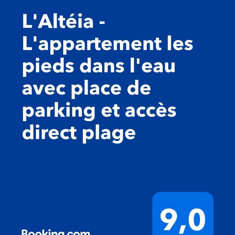 L'Altéia - L'appartement les pieds dans l'eau avec place de parking et accès direct plage - Apartment mit 1 Schlafzimmer - 2