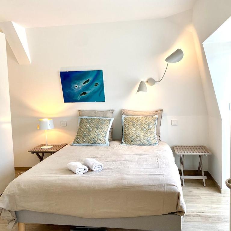 Dinard centre Appt, terrasse, parking, 200M plage - Apartment mit 2 Schlafzimmern mit Balkon und Terrasse - 21