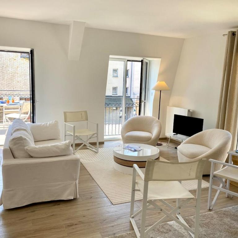 Dinard centre Appt, terrasse, parking, 200M plage - Apartment mit 2 Schlafzimmern mit Balkon und Terrasse - 39