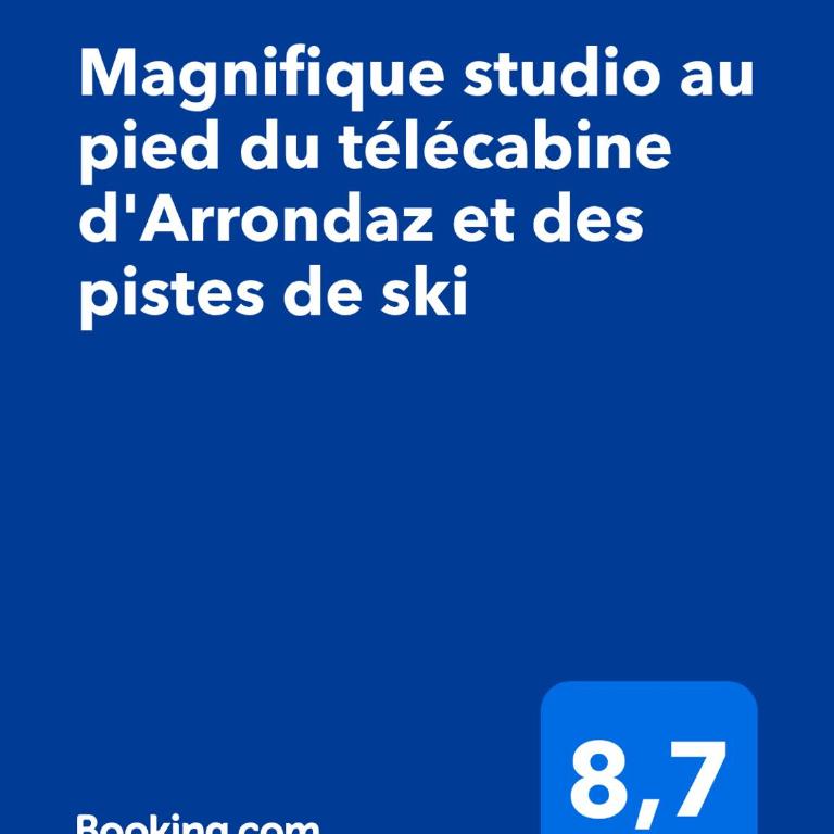 Magnifique studio au pied du télécabine d'Arrondaz et des pistes de ski - Apartamento de 2 dormitorios - 6