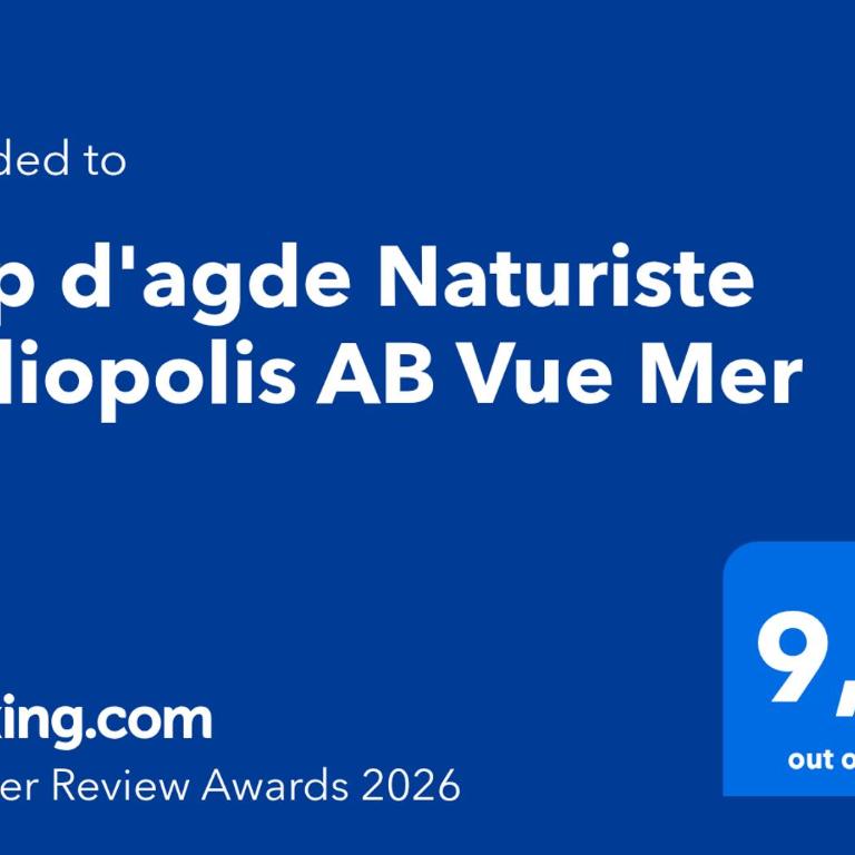Cap d'agde Naturiste Heliopolis AB Vue Mer - Apartment with Sea View - 13