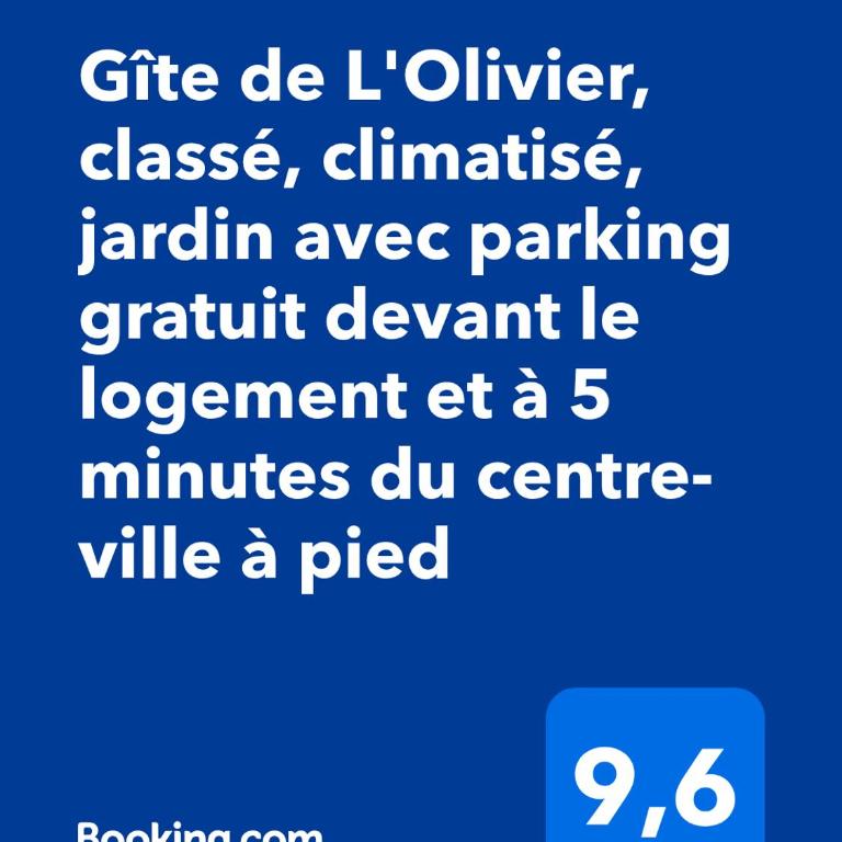 L'Isle-sur-la-Sorgue - Gîte de l'Olivier classé, climatisé, jardin, parking gratuit, centre-ville à 5 min à pied - Double Room with Park View - 15