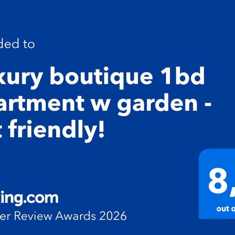 Luxury boutique 1bd apartment w garden - Pet friendly! - Casa con 1 dormitorio - 3