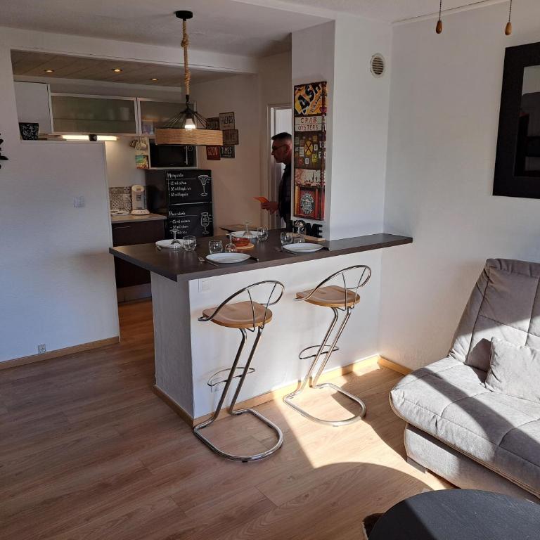 Mare Nustrum, T3 à 350m plage, wifi, piscine, tennis - Apartment mit 2 Schlafzimmern - 16