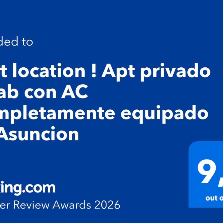 Best location ! Apt privado 2 hab con AC Completamente equipado en Asuncion - Apartamento de 2 dormitorios - 64