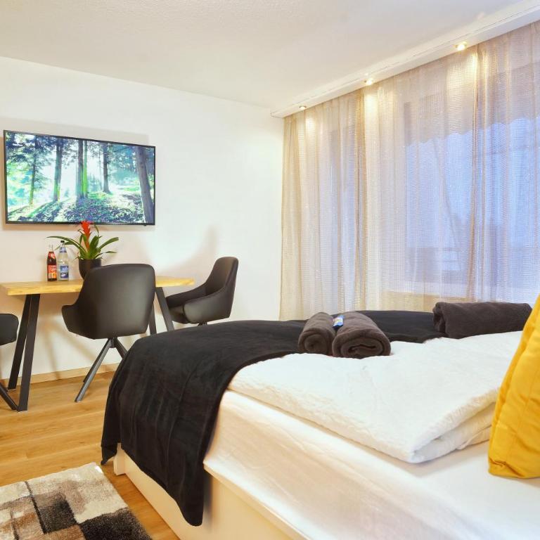 RELAX-BLACK Appartement, Allgäu, Bergblick, Sauna - Appartamento con 1 Camera da Letto - 12