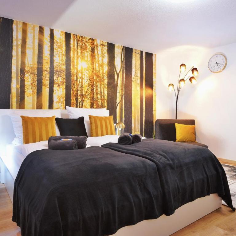 RELAX-BLACK Appartement, Allgäu, Bergblick, Sauna - Appartamento con 1 Camera da Letto - 10