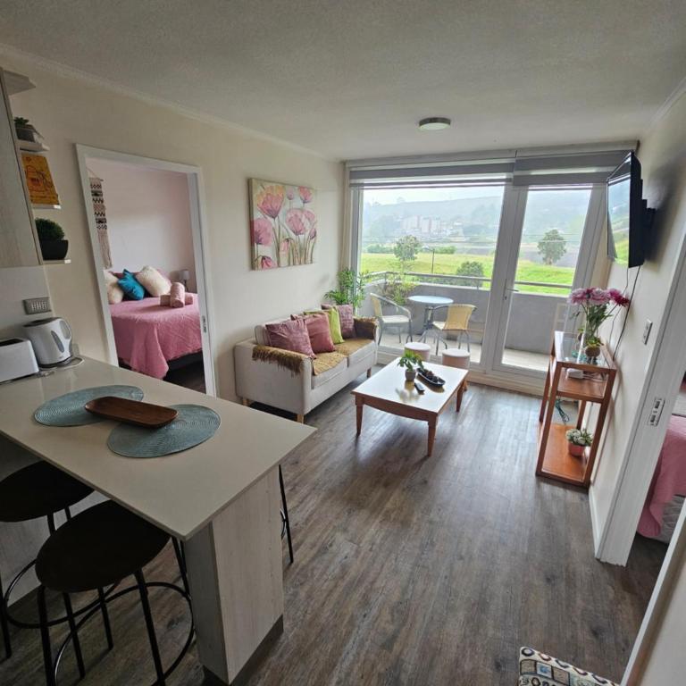 Departamento Nuevo a pasos de la playa Puerto Montt - Two-Bedroom Apartment with Balcony and Sea View - 1