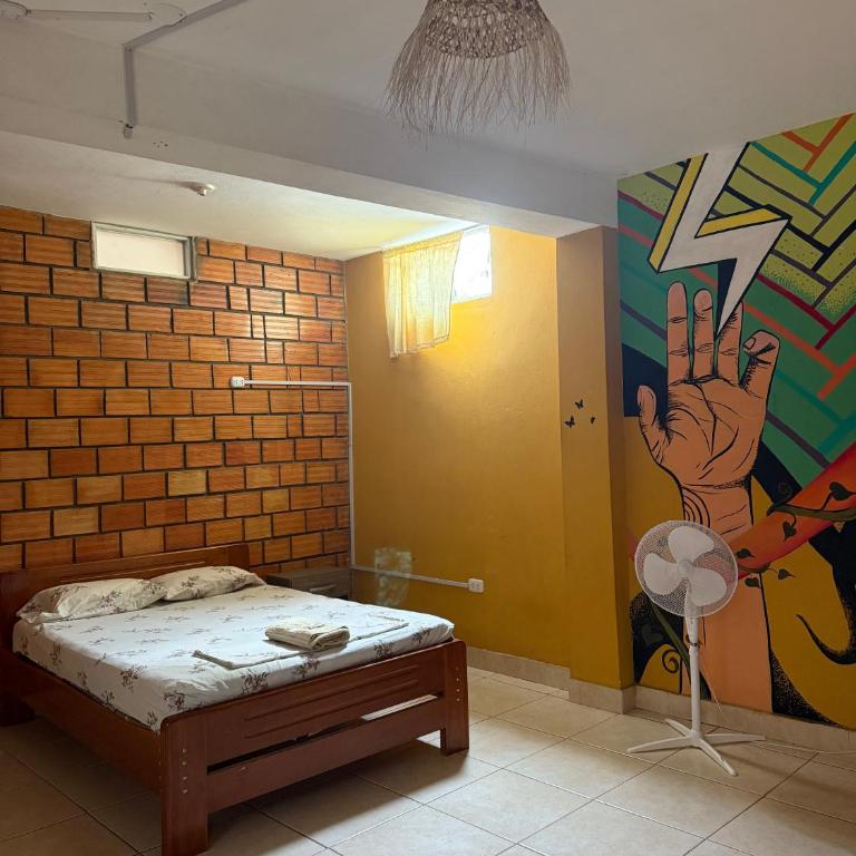 El Mural Backpackers - Habitación Individual con baño compartido - 4
