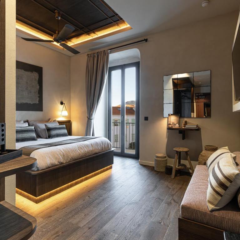Wabi-Sabi Hôtel Lorrain - Chambre Lit King-Size avec Balcon - 6