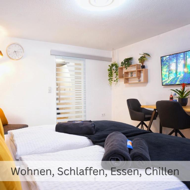 RELAX-BLACK Appartement, Allgäu, Bergblick, Sauna - Appartamento con 1 Camera da Letto - 3