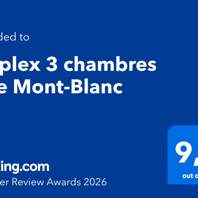 Duplex 3 chambres Vue Mont-Blanc - Appartement 3 Chambres - 3