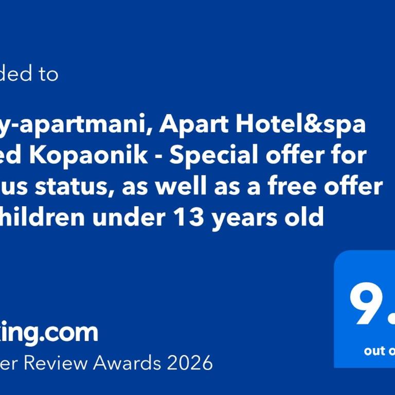Harry apartments - Apart & spa Zoned Kopaonik, Special offer for Genius status, in addition, we offer special benefits for children up to 17 years old!!! - Two-Bedroom Apartment - 1