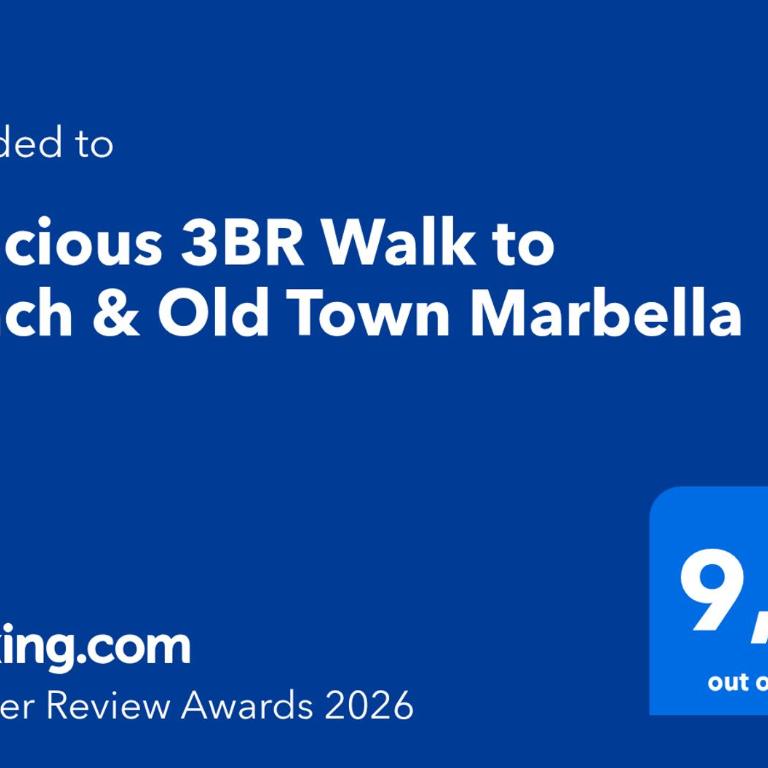 Spacious 3BR Walk to Beach & Old Town Marbella - Three-Bedroom Apartment - 2