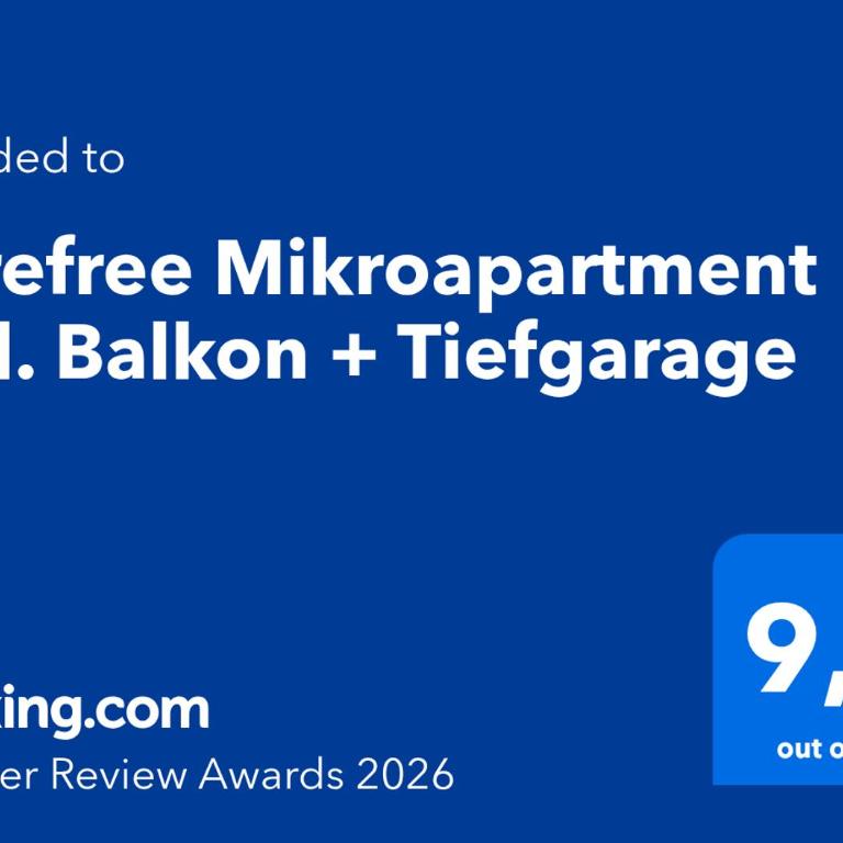 Carefree Mikroapartment inkl. Balkon + Tiefgarage - Apartamento de 1 dormitorio - 5