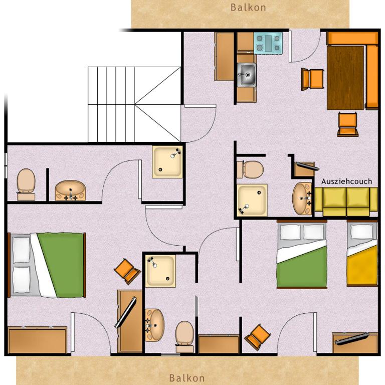 Pension Alpina Neustift - Apartment mit 2 Schlafzimmern - 10