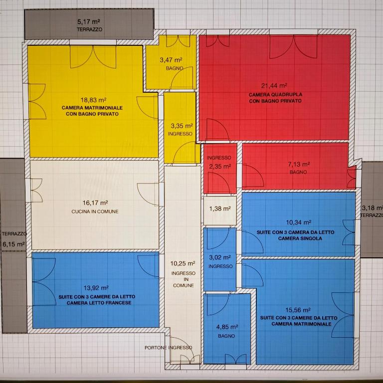 Il Merlo - Suite con 3 Camere da Letto - 3