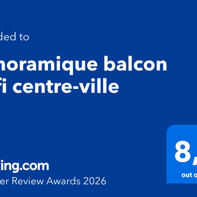 Panoramique balcon wifi centre-ville - Studio - Vue sur Montagne - 21