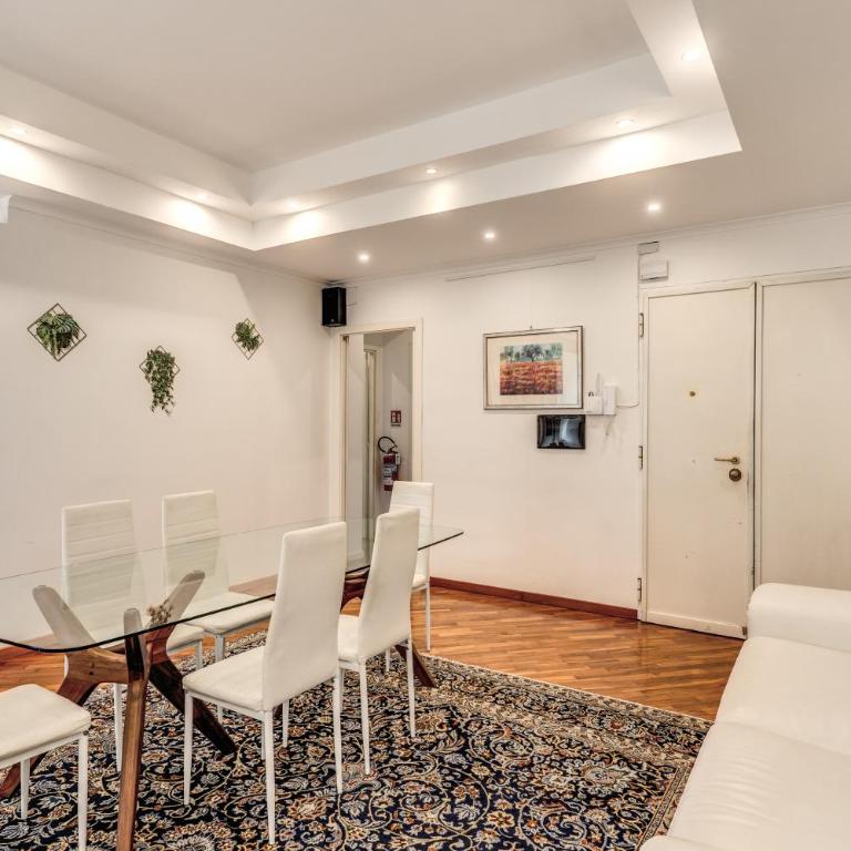 White Vatican Apartment - Two-Bedroom Apartment with Balcony - 35