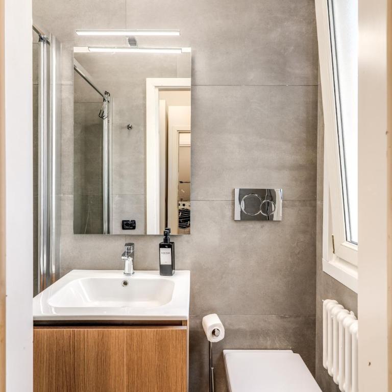 White Vatican Apartment - Two-Bedroom Apartment with Balcony - 36