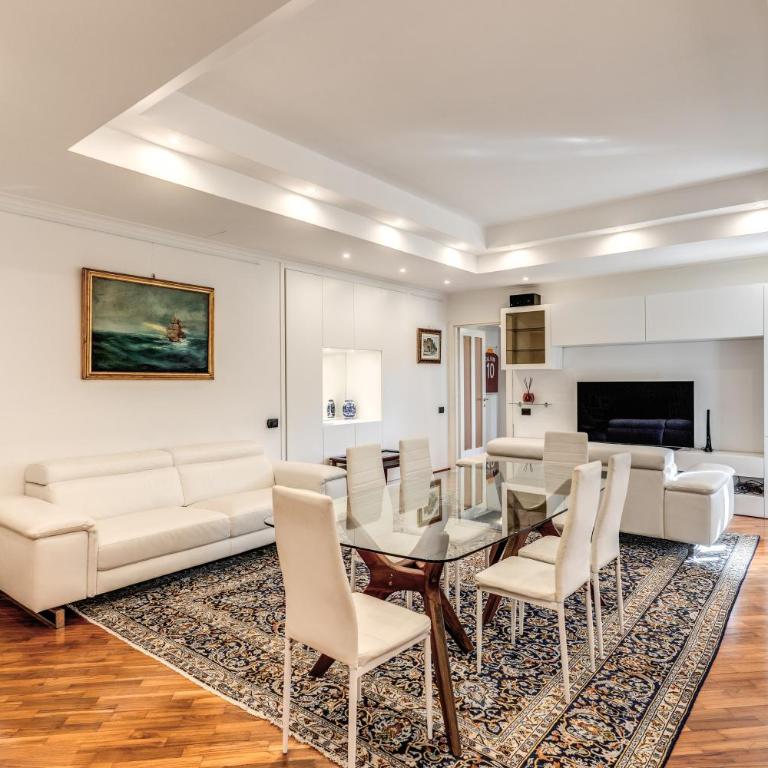 White Vatican Apartment - Two-Bedroom Apartment with Balcony - 1