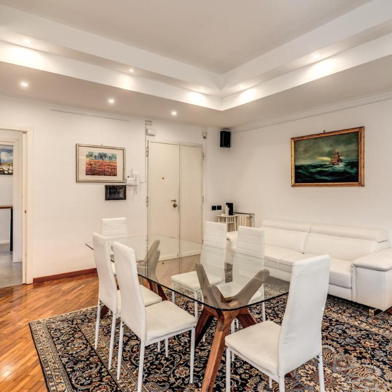 White Vatican Apartment - Two-Bedroom Apartment with Balcony - 41