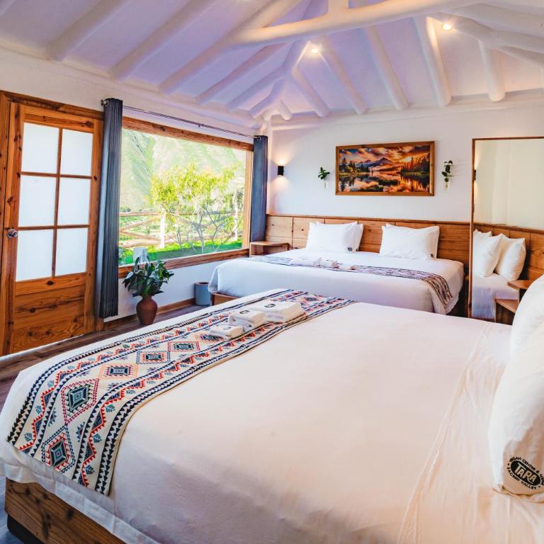Tara Vegan Lodge - Sacred Valley - Double or Twin Room with Mountain View - 3
