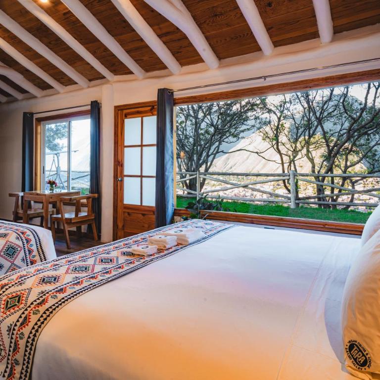 Tara Vegan Lodge - Sacred Valley - Double or Twin Room with Mountain View - 7