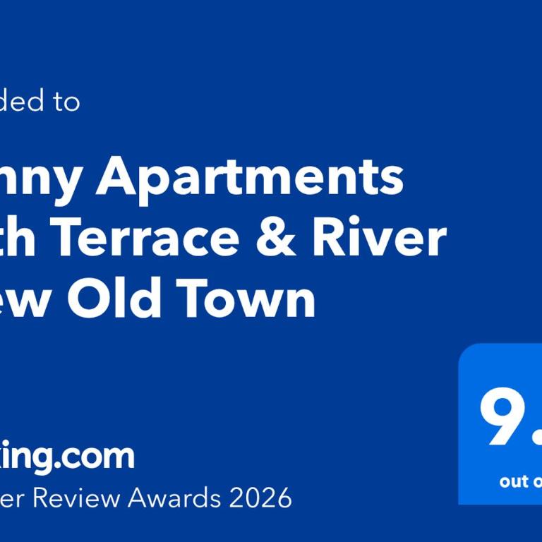 Sunny Apartments with Terrace & River View Old Town - Apartman sa 2 Spavaće Sobe i Balkonom - 16