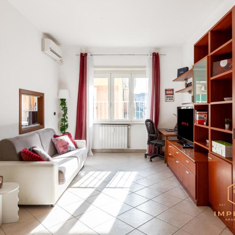 Teano Apt - 10min to Colosseo, 100mt to metro, A-C, 2 Bedrooms - Apartment mit 2 Schlafzimmern - 3