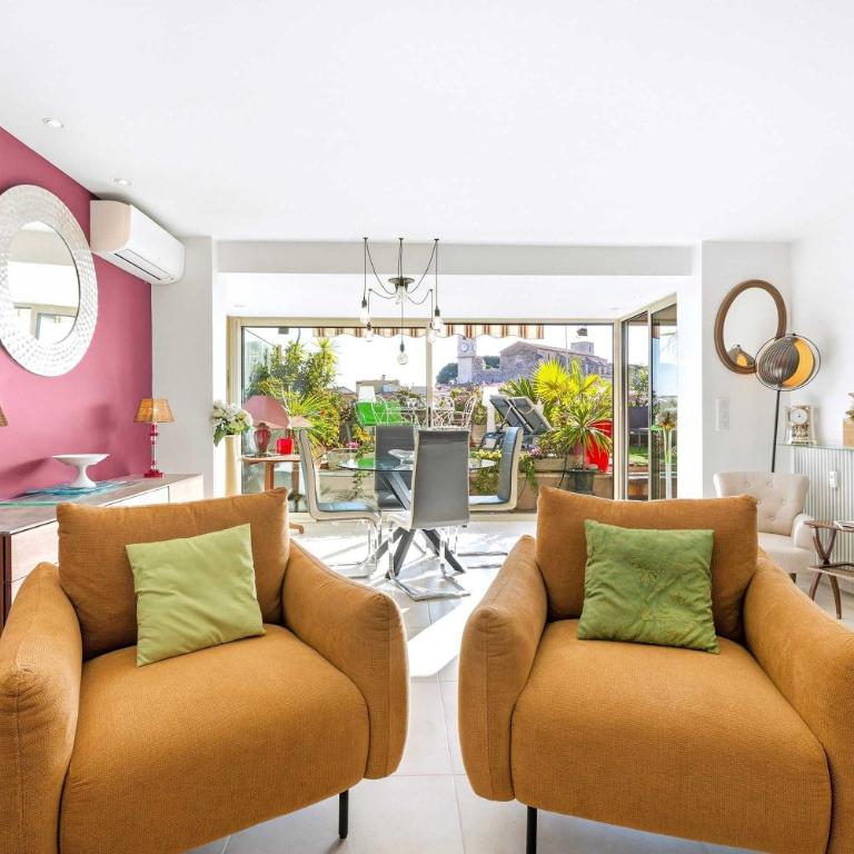 Jardin Suquet - Appartement panoramique Grande terrasse vue sur mer & Palais - Apartment - 43