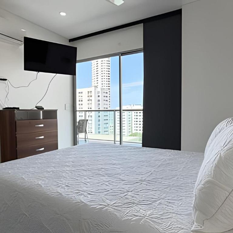 Hermoso Apto de 1 hab con Vista al Mar - Piso 10 - Apartment with Balcony - 5