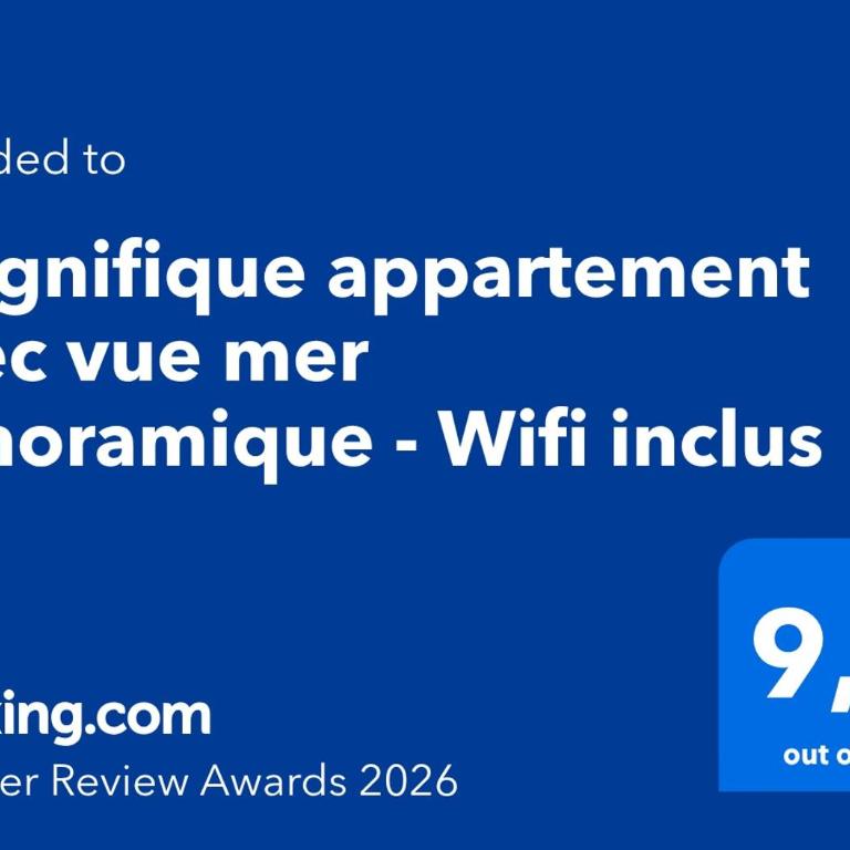 Magnifique appartement avec belle vue mer - Wifi inclus - Appartement 2 Chambres - 19